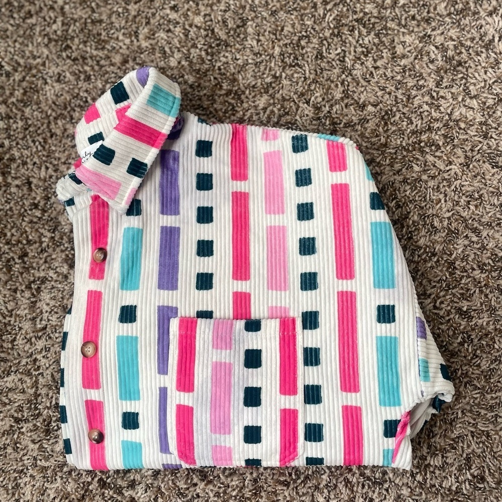 Colorful Geometric Button Down Shirt